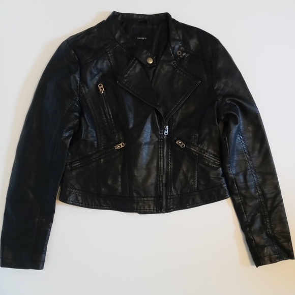 Forever 21 Women’s Black Leather Jacket